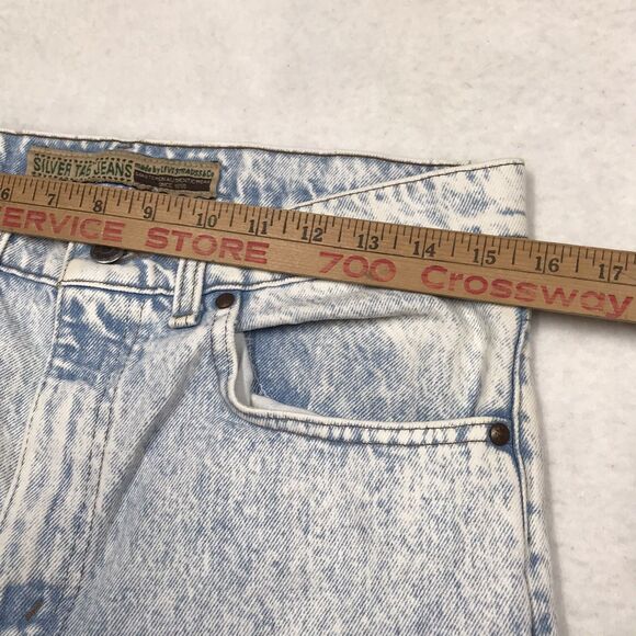 90s LEVIS Silvertab 512 Acid Wash Jean Men 33/34 (30x32 actual) USA Slim Taper - Picture 10 of 16
